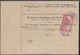 DR Paketkarte Mif Minr.87I,88I,94AI Stolberg (Rheinland) 12.2.15 Gel. In Schweiz - Briefe U. Dokumente