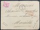 1 Piastre, Front Letter From Cairo "Poste Egiziane" 2/6/1879 To France (Marseille) + Paquebots De La Mediterranee - 1866-1914 Khedivato Di Egitto