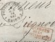 1 Piastre, Front Letter From Cairo "Poste Egiziane" 2/6/1879 To France (Marseille) + Paquebots De La Mediterranee - 1866-1914 Khedivate Of Egypt
