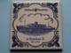 Ss RYNDAM II - 1951/1972 ( HOLLAND - AMERICA ) Porcelain / Porselein TEGEL / TILE ( Voir / See Photo / NO Case ) ! - Other & Unclassified