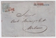 1864, 15 Cent. Red Cancel " VIA Di MARE " , #a1526 - Poststempel