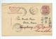 DR  1906 ,10 Pfg .GA ,  Germany To Honkong- Redirected To China !  #a1559 - Lettres & Documents