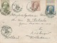 754/27 -  Lettre TP Grosse Barbe Tricolore - LIEGE Valeurs 1905 Vers ROTTERDAM Nederland - TARIF 80 C - 1905 Grosse Barbe