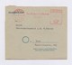 Dienstbrief Rechnung AFS - BONN, Justizverwaltung 1952 + Vignette - Maschinenstempel (EMA)