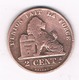 2 CENTIMES 1864   BELGIE/8460/ - 2 Centimes
