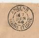 Lettre ,Poitiers,1899 , Angers ,F.M. 125 E Régiment D'Infanterie, 3 Scans - Military Postmarks From 1900 (out Of Wars Periods)