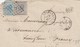 LETTRE BELGIQUE. 20 JUIN 1867. PD. 20c + 10c. CHARLEROY POUR ROMANECHE FRANCE. ENTREE BELG. A ERQUELINES A - 1865-1866 Perfil Izquierdo