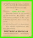 ADVERTISING - PUBLICITÉ - FONTAINE & BRODEUR, RUE NOTRE-DAME, MONTRÉAL - DUPLESSIS CARD CO - - Advertising