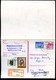 BERLIN P125I Antwort-Postkarte EINSCHREIBEN Halle 30.07.1990 - Postcards - Used