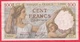 100 Francs "Sully" Du 20/11/1941.OZ ----VF/SUP-Série U.26232--AUCUN TROU D EPINGLE - 100 F 1939-1942 ''Sully''