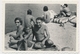 REAL PHOTO, Family On Beach  Swimsuit Woman Trunks Man Girl ,Homme Femme Et Fillette Sur Plage Old  ORIGINAL - Unclassified