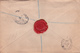 Entier Postal - Lettre Recommandé 1898 - Postage And Inland Revenue- Avec Cachet De Cire "Alfred Smith" - Entiers Postaux