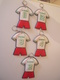 Lot De 5 Porte-clés -Equipe De Football Algerienne. - Porte-clefs