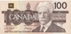 Billet De 100 Dollars Canadiens De 1988 , Très Peu Circulé - Canada