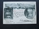 AK Um 1900 Mehrbildkarte Gruss Aus Bethlehem Türkei Nr. 70 Mit Palästina Petschafftstempel Nach Leipzig!! - Storia Postale