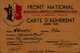 CARTE D'ADHERENT  FRONT NATIONAL  1945 - Other & Unclassified