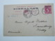 1887 , MOGADOR , Klarer Stempel Auf Ganzsache  To Germany, Much Written Message On Backside - Gibraltar