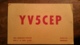 Carte QSL - YV5CEP - Caracas, Venezuela - Timbres - Radio Amateur