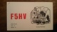 Carte QSL - F5HV - Ville-La-Grand (74) - Belle Illustration - Amateurfunk