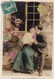 Delcampe - COUPLES. CARTE FANTAISIE. CPA. COUPLE. SÉRIE DE 5 CARTES COULEUR. . " AMOUR INDÉCIS "   . ANNÉE 1910 + TEXTE - Couples