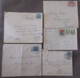 Danemark Vers France - 4 Enveloppes + 1 Carte Postale Avec Timbres YT N°37, 288, 315, 317, 335 (UPU), 1902 à 1950 - Lotes & Colecciones