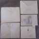 Delcampe - Danemark Vers France - 4 Enveloppes + 1 Carte Postale Avec Timbres YT N°37, 288, 315, 317, 335 (UPU), 1902 à 1950 - Collections