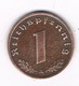 1 PFENNIG 1938 A DUITSLAND /8531/ - 1 Reichspfennig