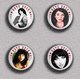 35 X KATE BUSH Music Fan ART BADGE BUTTON PIN SET 2 (1inch/25mm Diameter) - Music