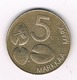 5 MARKKA 1995 FINLAND /8556/ - Finlande