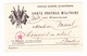 Carte En Franchise Militaire - 3 Drapeaux - Grande Guerre Européenne - Cachet étoile - Lettres & Documents