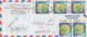 Honduras Registered Air Mail Cover Sent To Denmark 8-5-1970 (1 Of The Stamps Damaged) - Honduras