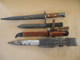 Lot De 3 Baïonnettes + 1 Fourreau Allemand WWII - Armes Blanches