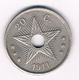 20 CENTIMES 1911  BELGISCH CONGO /8599/ - 1910-1934: Albert I