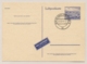 Berlin - 1953 - 15pf Luftpostkarte - Flughafen Berlin Tempelhof - Cancelled FDC, Not Sent - Postkaarten - Gebruikt