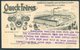1914 Germany Queck Freres Illustrated Advertising Postcard Wurselen - Patras Greece - Brieven En Documenten