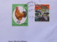Japan 2017 Cover To Nicaragua - Rooster - Stork Birds - Lettres & Documents
