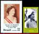 Ref. BR-1105-18-11 BRAZIL 2018 FAMOUS PEOPLE, 1968 VISIT OF QUEEN, ELIZABETH II (UK) TO BRASIL, MNH 2V Sc# 1105+11/18 - Ungebraucht