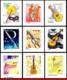 Ref. BR-2810-18 BRAZIL 2001 MUSIC, MUSIC INSTRUMENTS,, MI# 3175-83, SET SELF-ADHESIVE MNH 9V Sc# 2810-2018 - Musique