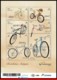 Ref. BR-V2017-16+E BRAZIL 2017 TRANSPORT, ANTIQUE BICYCLES,, OLD BIKES, MINIATURE SHEET MNH + EDICT 6V - Vélo