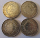 France - 4 Monnaies Argent 10 Francs 1965 / 1967 (variété Avec Accent Sur Le "E" De République) / 1970 - SUP/SPL - Altri & Non Classificati