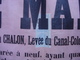 Ancienne Affiche Vente Mobiliere MAISON A Chalon Sur Saone Levee Canal Colombiere 71 - Affiches