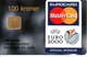 Télécarte Danemark Mastercard Football UEFA EURO 2000 - Eurocard  BANK Banque Phonecard  (G 573) - Cartes De Crédit (expiration Min. 10 Ans)