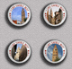 35 X Caorle Italy Tour PIN's (1inch/25mm Diameter) SET - Città