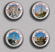 35 X Caorle Italy Tour PIN's (1inch/25mm Diameter) SET 2 - Città