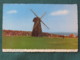 United Kingdom 1984 Postcard "Old Mill Rottingdean" To Cleveland - European Parliament - Woman On Horse - Autres & Non Classés