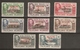 FALKLAND ISLANDS DEPENDENCIES - SOUTH SHETLANDS 1944 SET SG D1/D8 LIGHTLY MOUNTED MINT Cat £22 - Falkland Islands