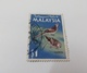 (SSBS) Malaysia Old Bird Series Stamp Merbok With Perfins "OC" $1 Used - Malaysia (1964-...)