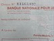 Chèque Congo (Moyen-Congo) - Pointe-Noire - Banque Nationale Pour Le Commerce Et L'Industrie - 1956 - Chèques & Chèques De Voyage