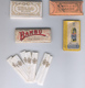 Quatre Carnets De Papiers à Cigarettes Et Tubes  - Four Cigarette Rolling Papers And Tubes - Objets Publicitaires