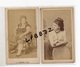 Lot De 2 Photos Anciennes - Format CDV - Vers 1880 - FEMMES - MAISON CLOSE Probable -  EROTIQUE - Anciennes (Av. 1900)